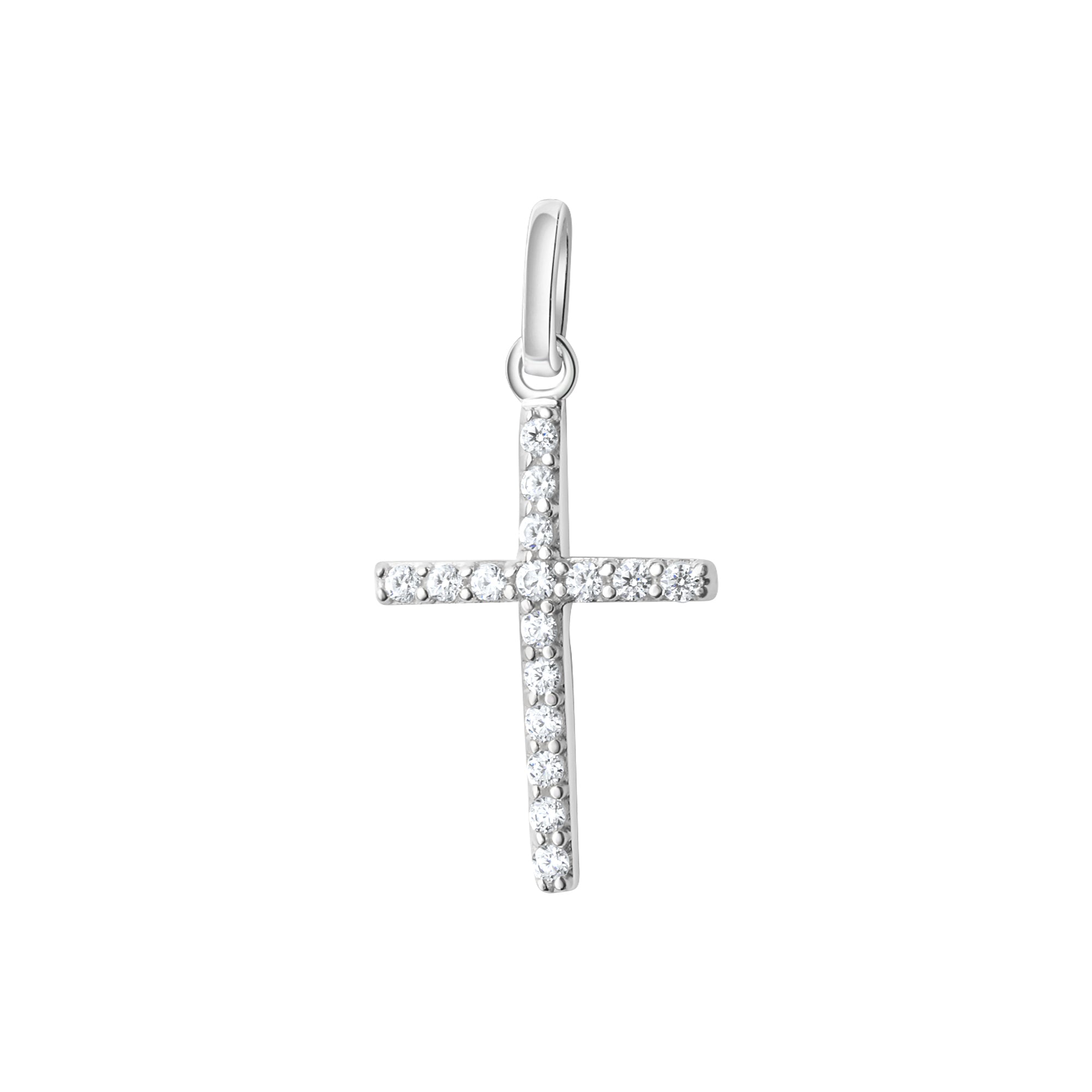 Anhänger 925-Sterling Silber rhodiniert Zirkonia