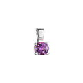Anhänger 925-Sterling Silber rhodiniert Amethyst