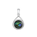 Anhänger 925-Sterling Silber rhodiniert Abalone