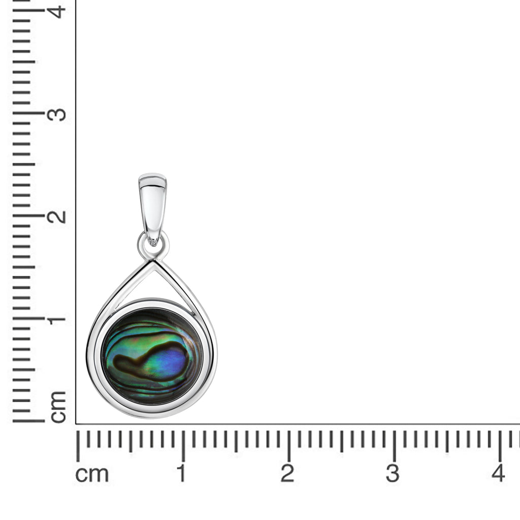 Anhänger 925-Sterling Silber rhodiniert Abalone