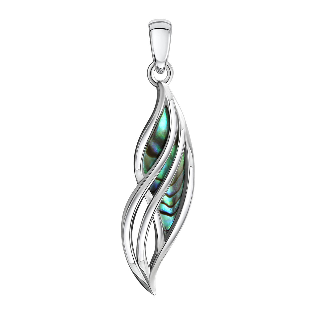 Anhänger 925/- Sterling Silber rhodiniert Abalone