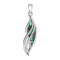 Anhänger 925/- Sterling Silber rhodiniert Abalone