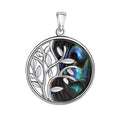 Anhänger 925-Sterling Silber rhodiniert Abalone