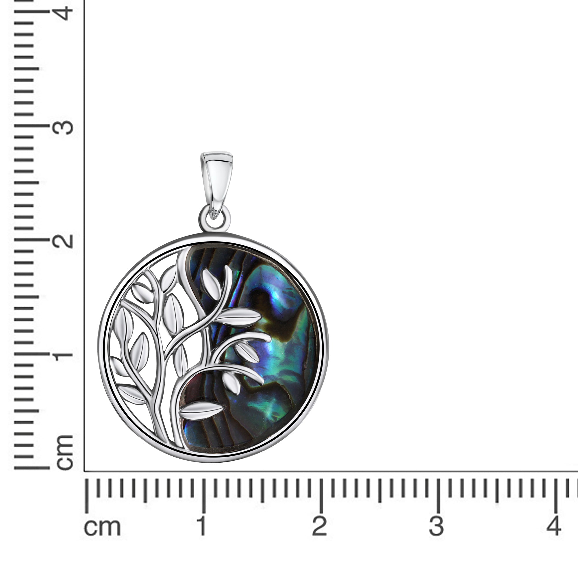 Anhänger 925-Sterling Silber rhodiniert Abalone