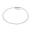 Fußkettchen 925/- Sterling Silber weiss diamantiert