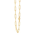 Collier 925/- Sterling Silber vergoldet Gliederkette 55 cm