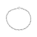Armband 925/- Sterling Silber weiß Gliederarmband 19 cm