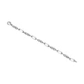 Armband 925/- Sterling Silber weiß Fantasiearmband 21 cm
