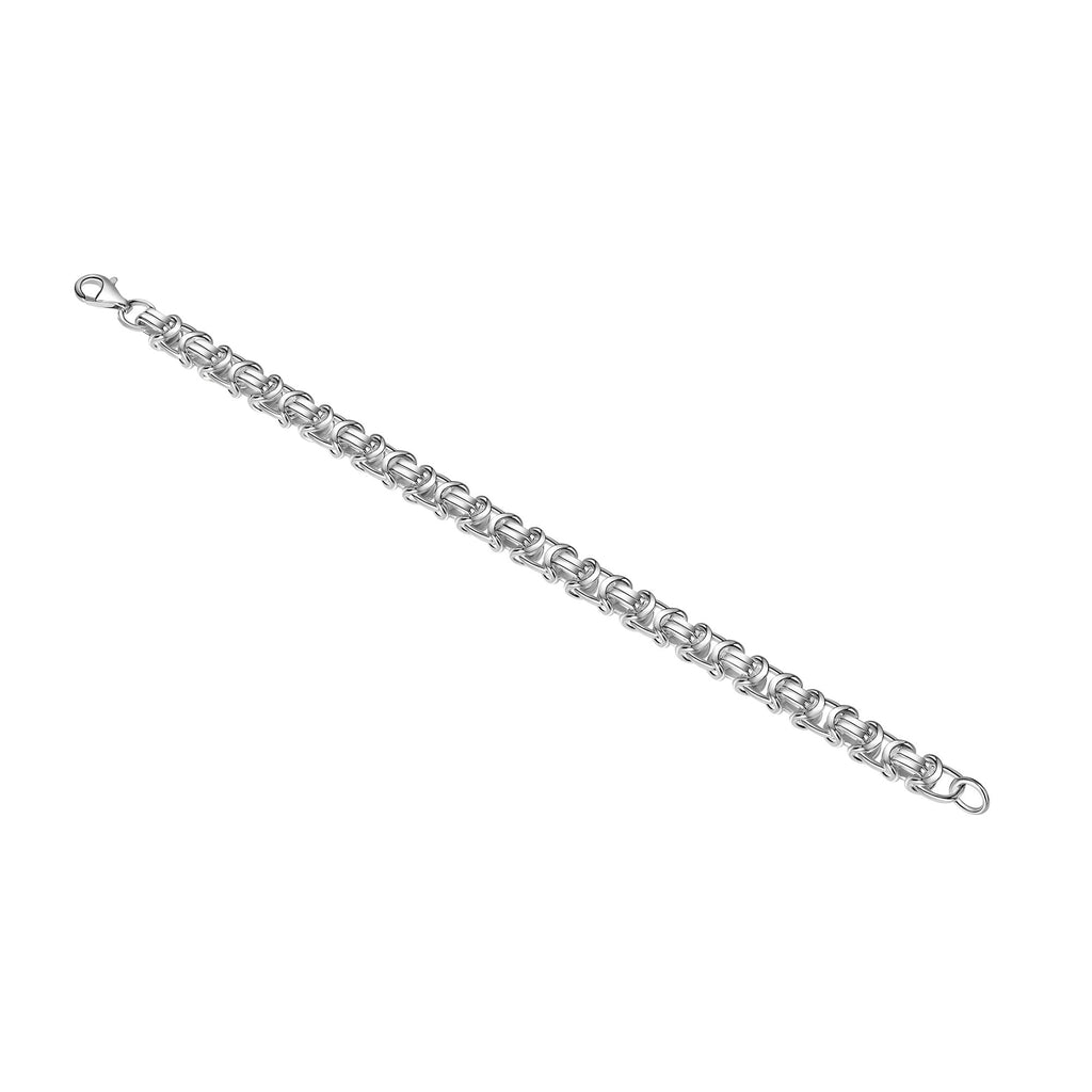 Armband 925/- Sterling Silber weiß Etruskerarmband 21 cm