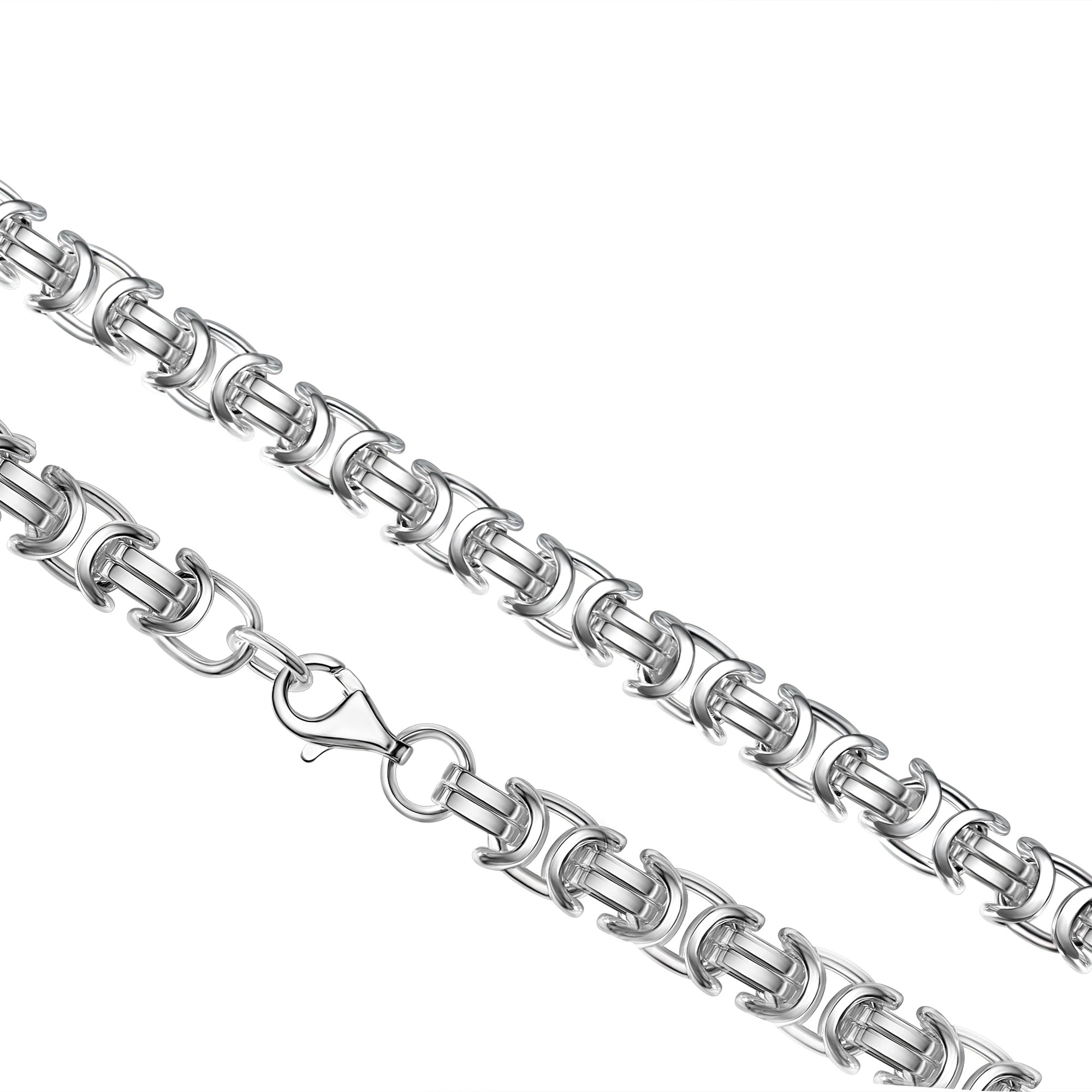 Armband 925/- Sterling Silber weiß Etruskerarmband 21 cm