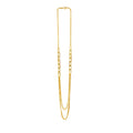 Collier 375/- Gelbgold 2-reihig Kettenmix
