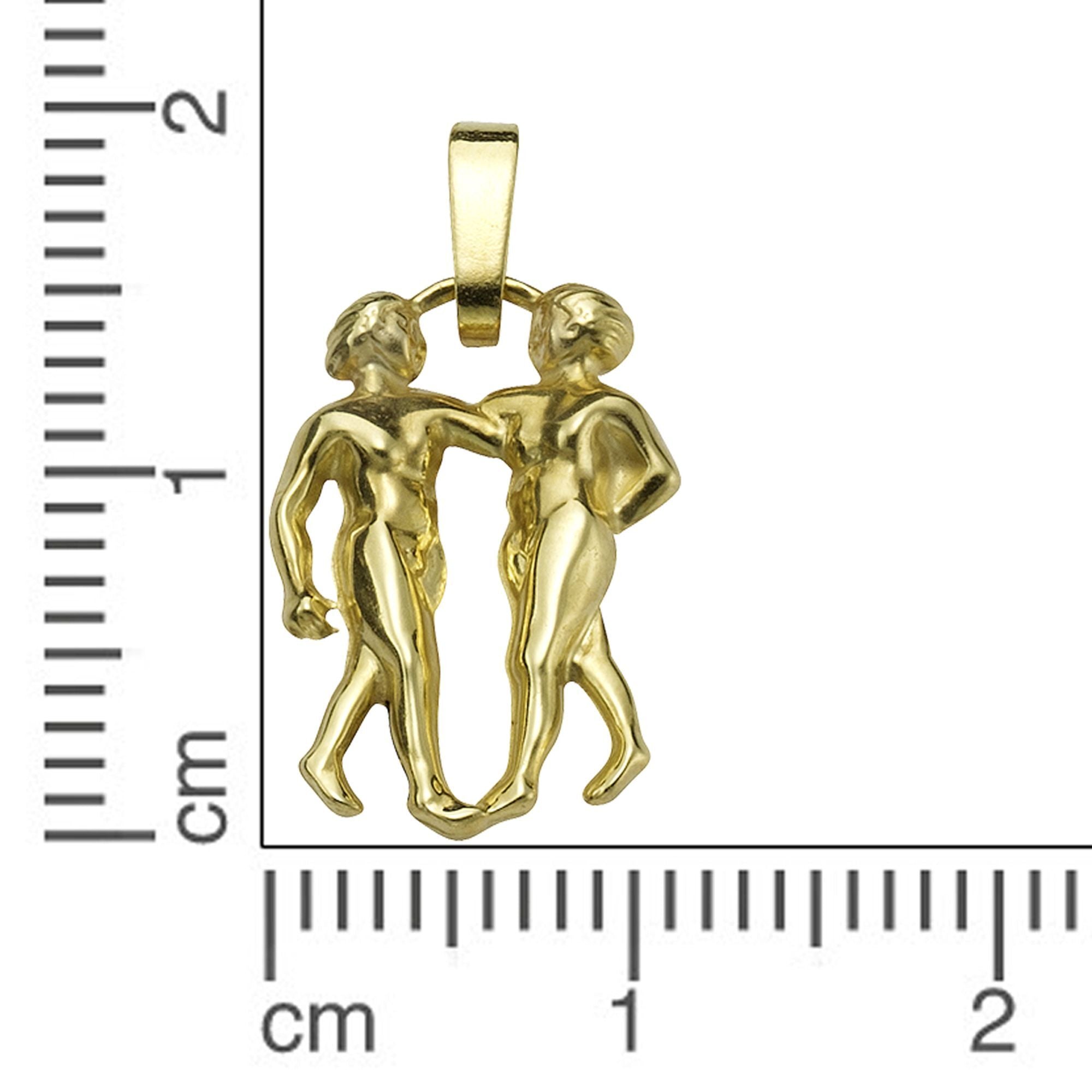 Anhänger Sternzeichen Zwillinge 585/- Gelbgold glanz