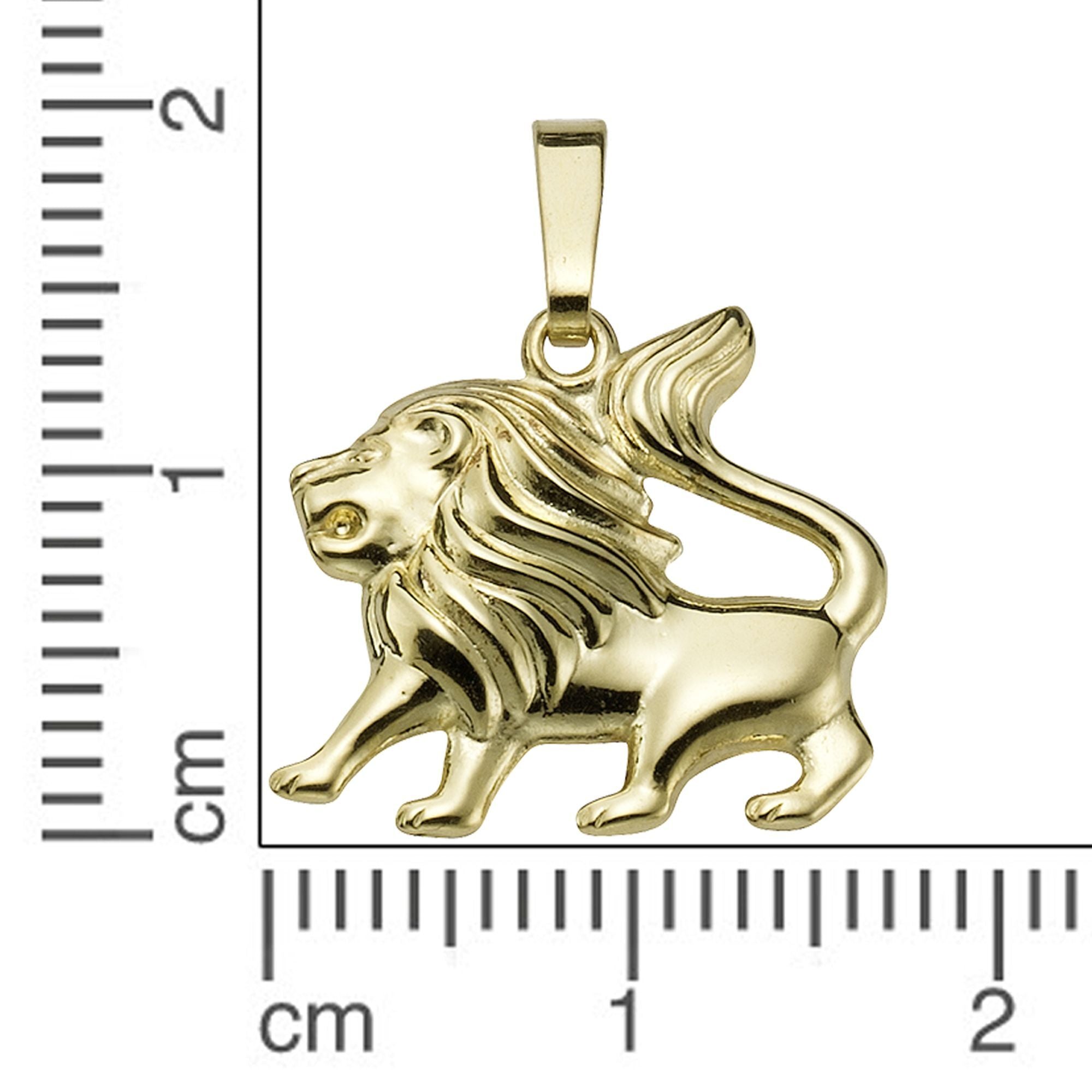 Anhänger Sternzeichen Löwe 585/- Gelbgold glanz