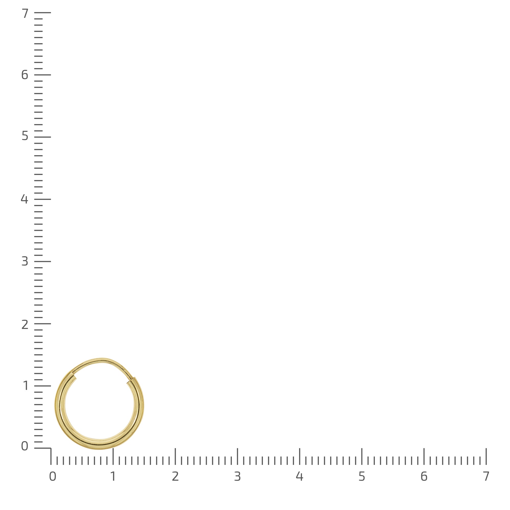 Creolen 585/- Gelbgold glanz 13mm