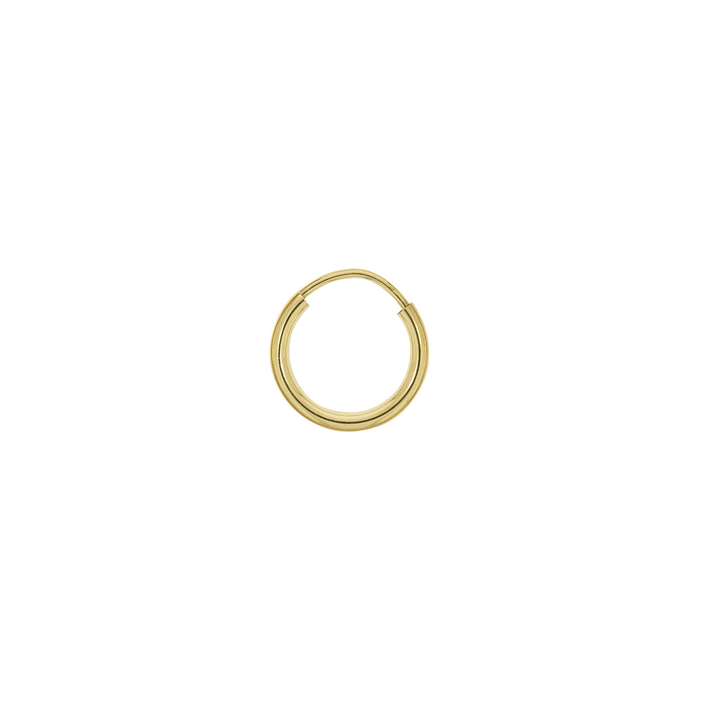 Creolen 585/- Gelbgold glanz 13mm