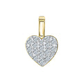 Anhänger 375/- Gelbgold bicolor Herz Zirkonia