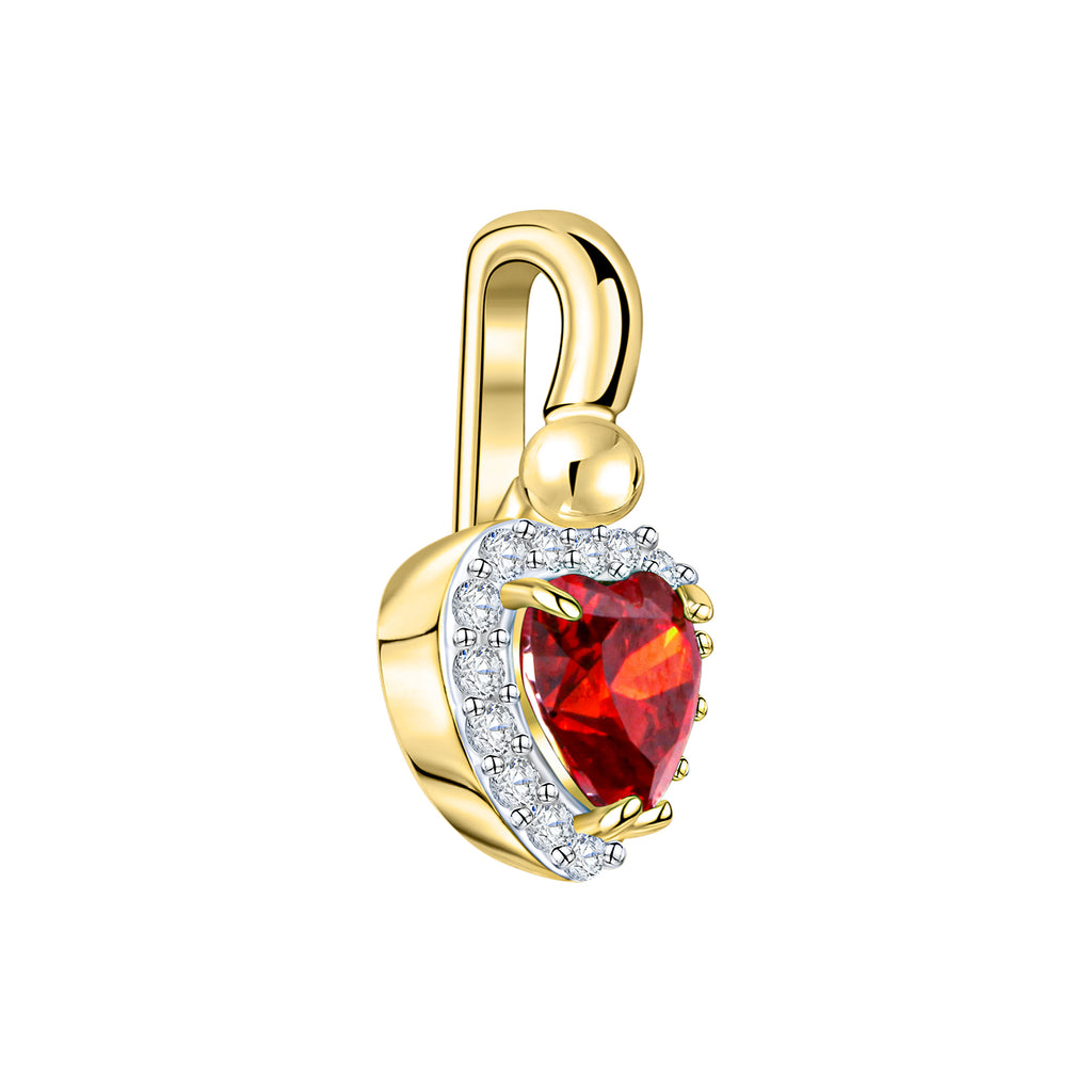 Anhänger 375/- Gelbgold bicolor Zirkonia