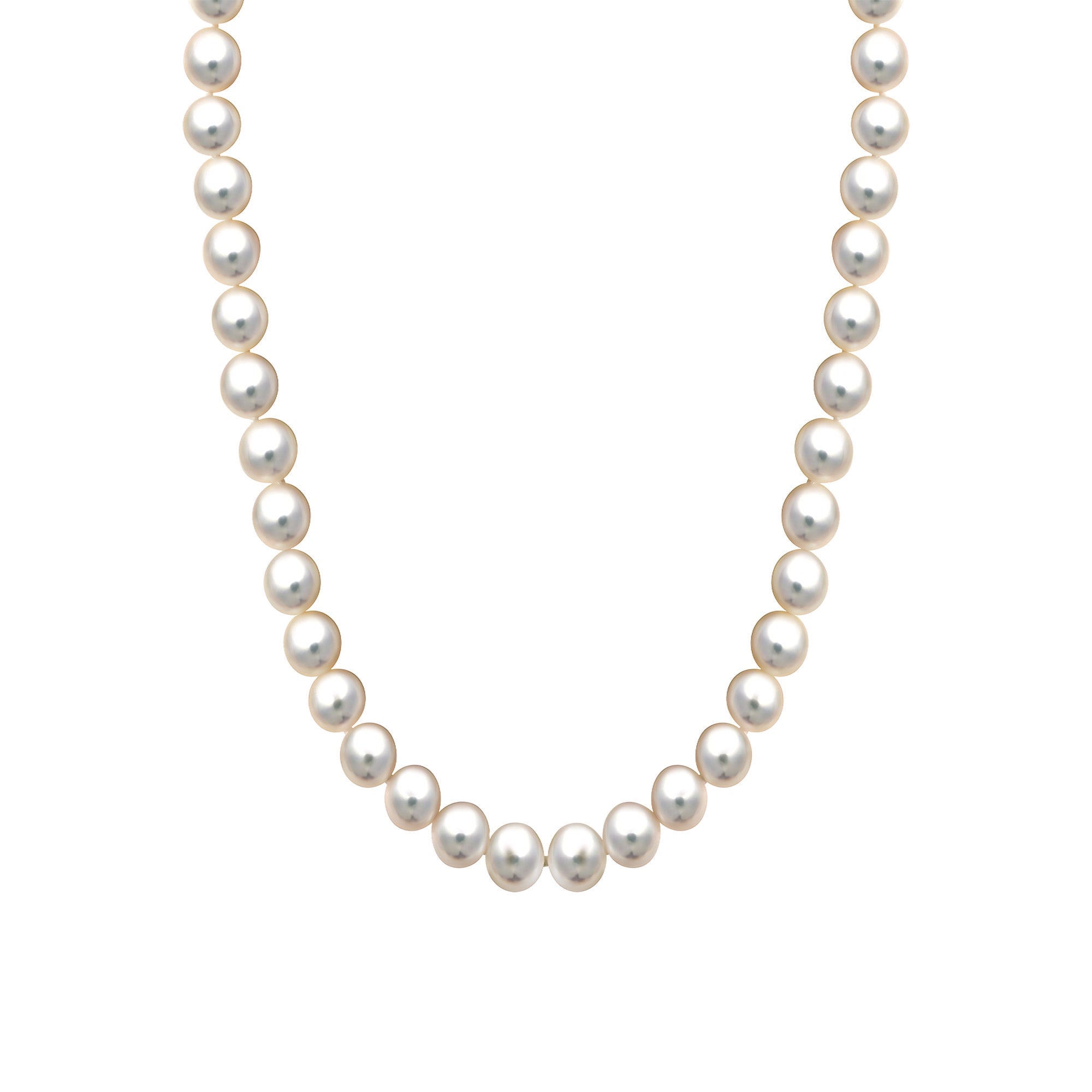Collier 375/- Gelbgold Süßwasserzuchtperle 6,5-7mm