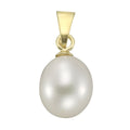 Anhänger 375/- Gelbgold Süßwasserzuchtperle 8-9mm