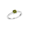 Ring 925-Sterling Silber rhodiniert Peridot