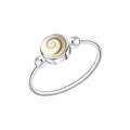 Ring 925/- Silber weiß mit Muschel weiß