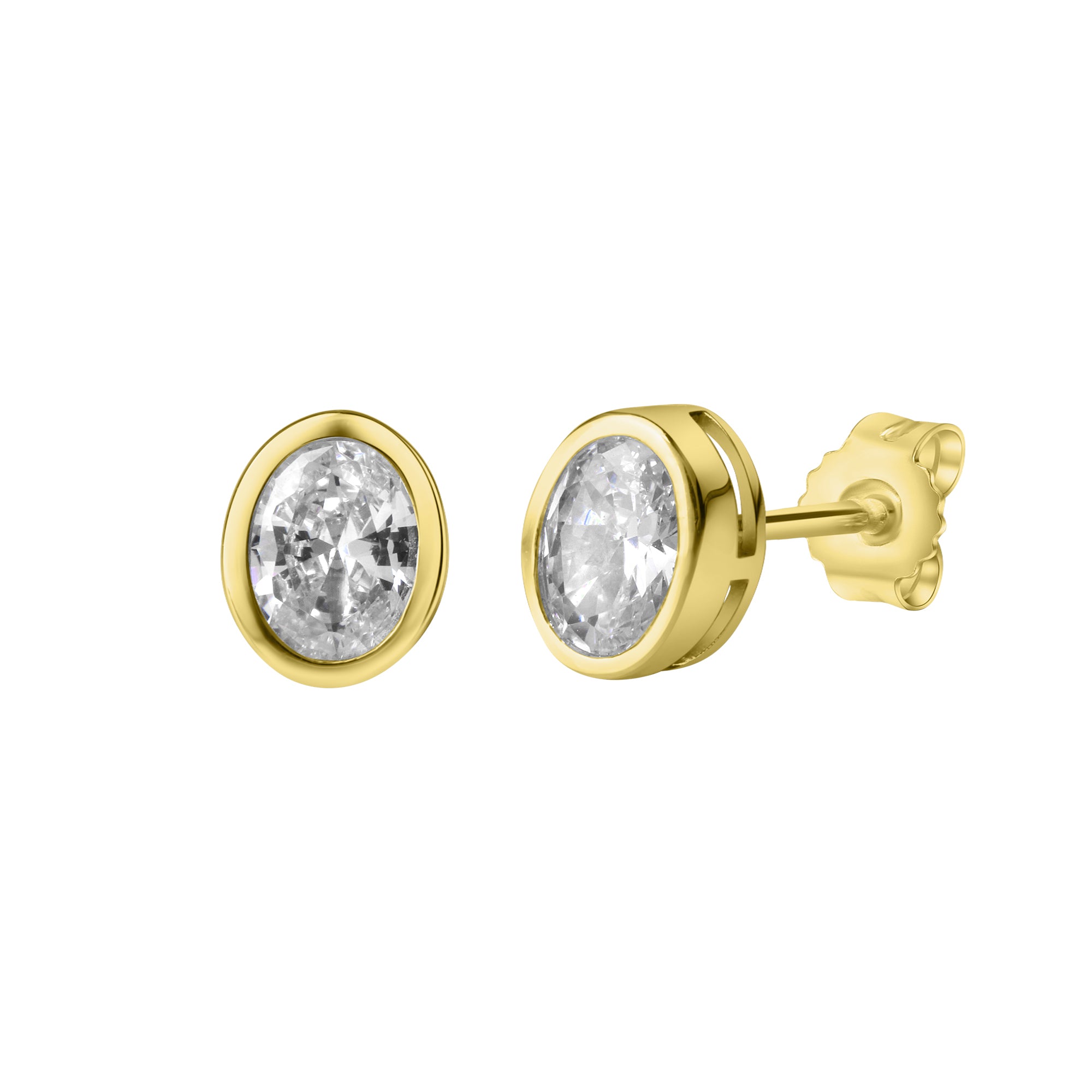 Ohrstecker 375/- Gelbgold Zirkonia