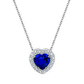 Collier 375/- Weißgold Zirkonia