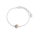 Armband 925/- Silber weiß mit Muschel weiß