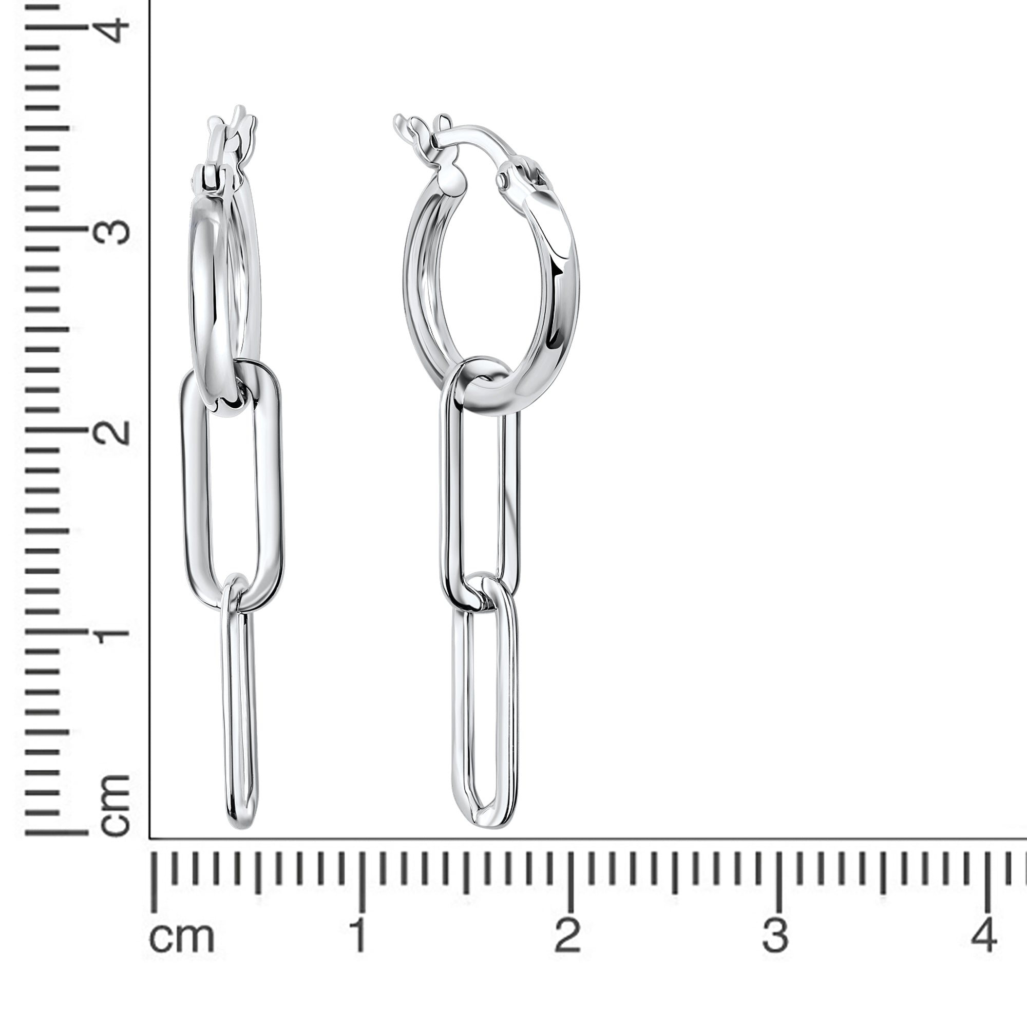 Creolen 925-Sterling Silber rhodiniert