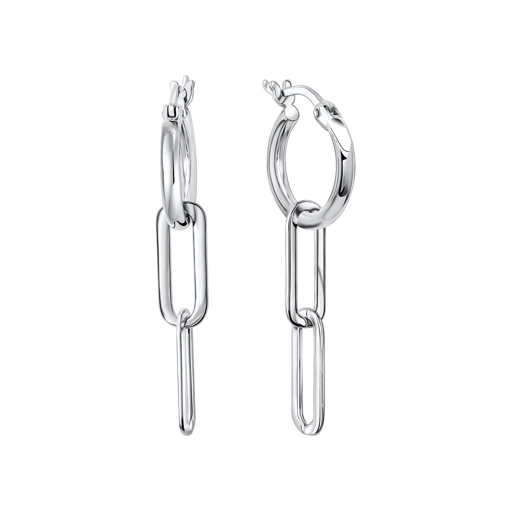 Creolen 925-Sterling Silber rhodiniert