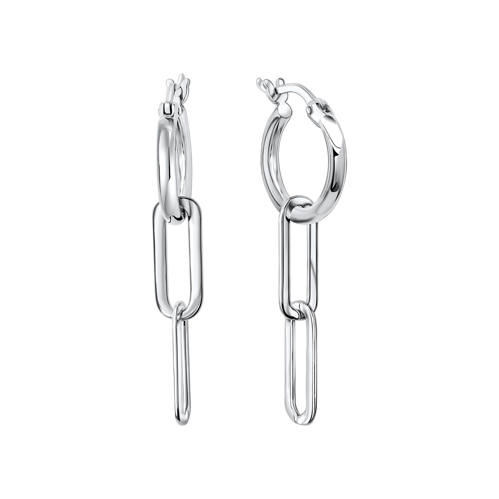Creolen 925-Sterling Silber rhodiniert