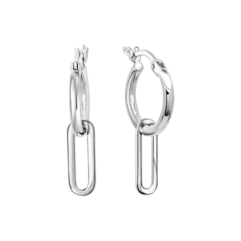 Creolen 925-Sterling Silber rhodiniert
