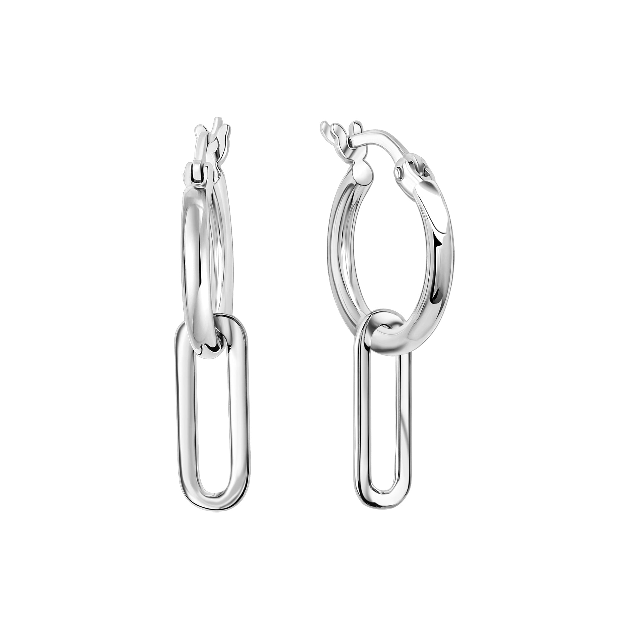 Creolen 925-Sterling Silber rhodiniert