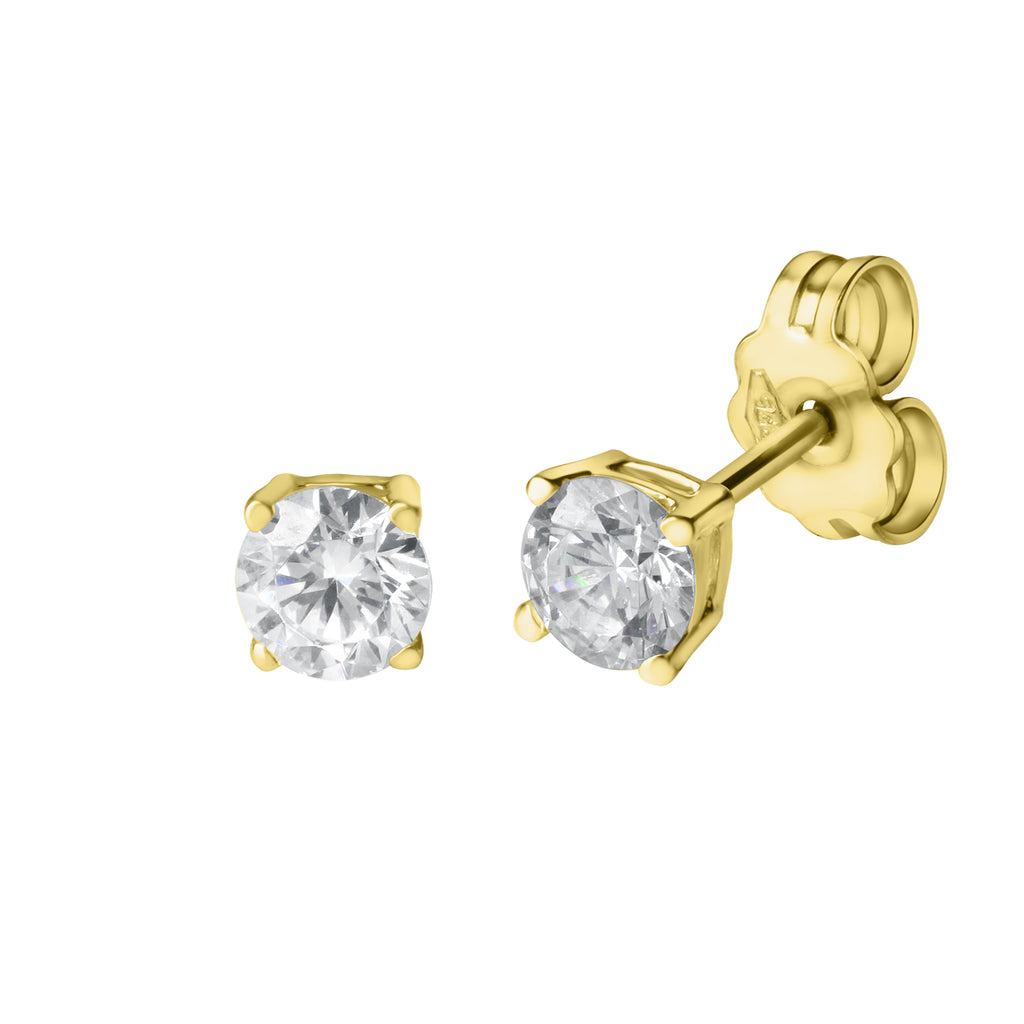 Ohrstecker 375/- Gelbgold Zirkonia