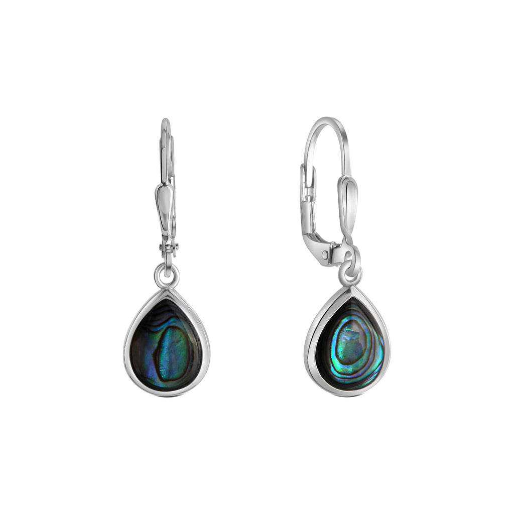 Ohrhänger 925-Sterling Silber rhodiniert Abalone