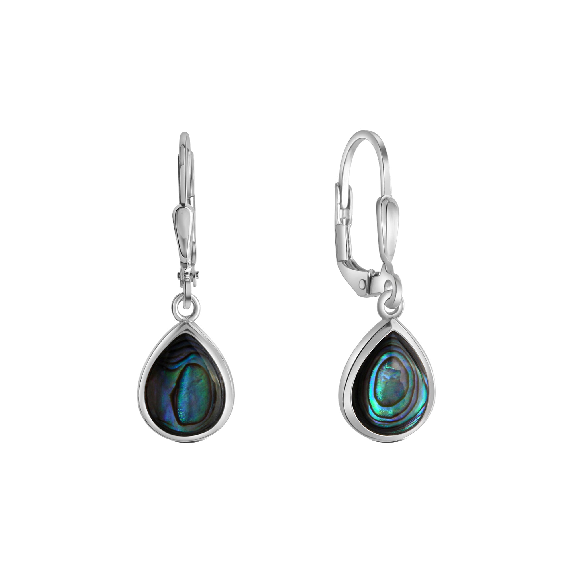 Ohrhänger 925-Sterling Silber rhodiniert Abalone