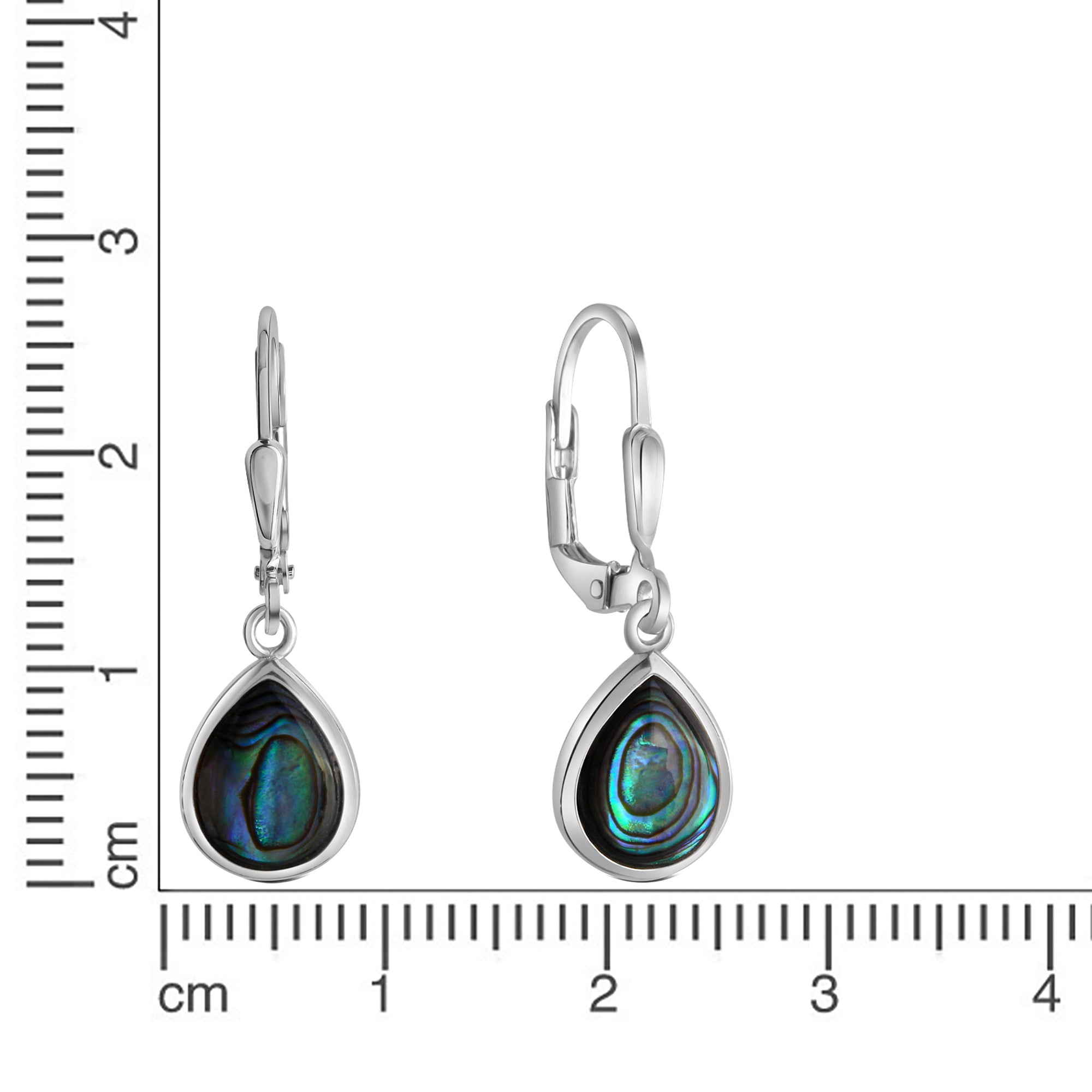 Ohrhänger 925-Sterling Silber rhodiniert Abalone