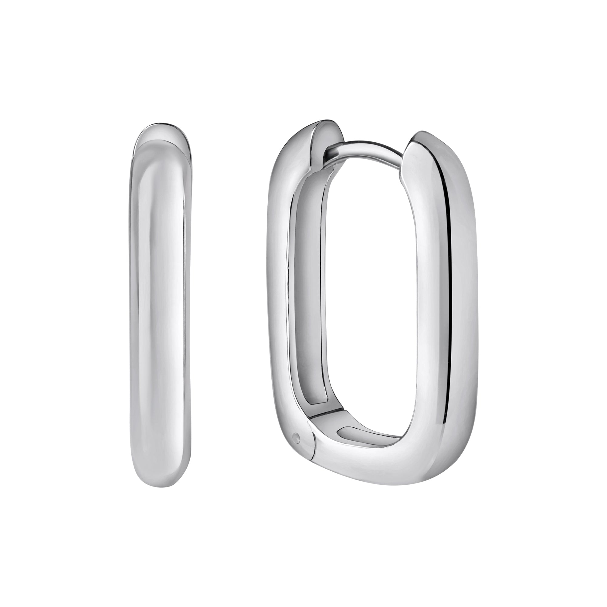 Klappcreolen 925/- Sterling Silber rhodiniert