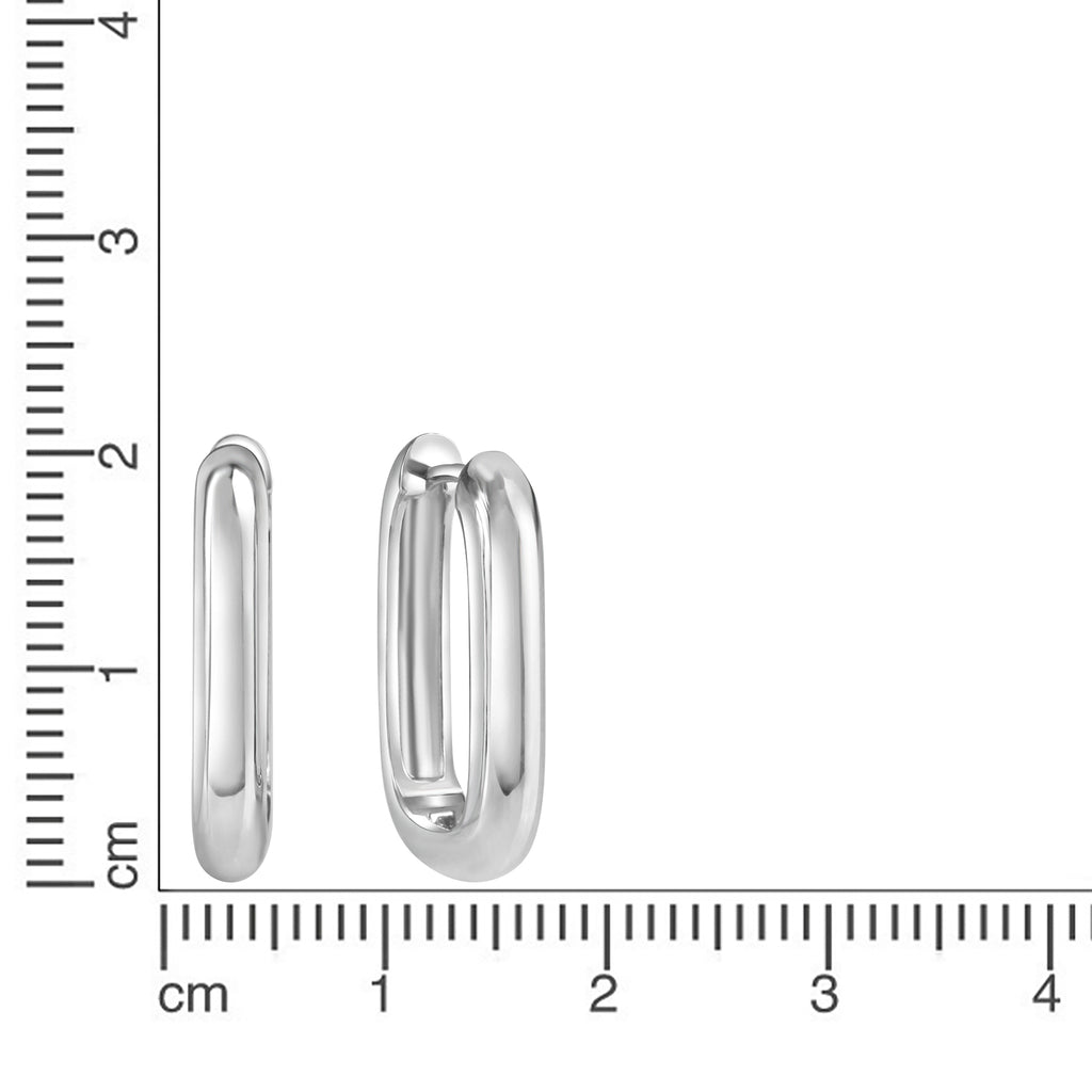 Klappcreolen 925/- Sterling Silber rhodiniert