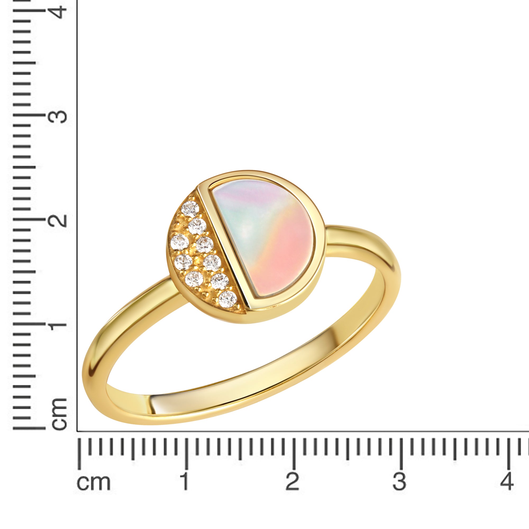 Ring 925-Sterling Silber vergoldet