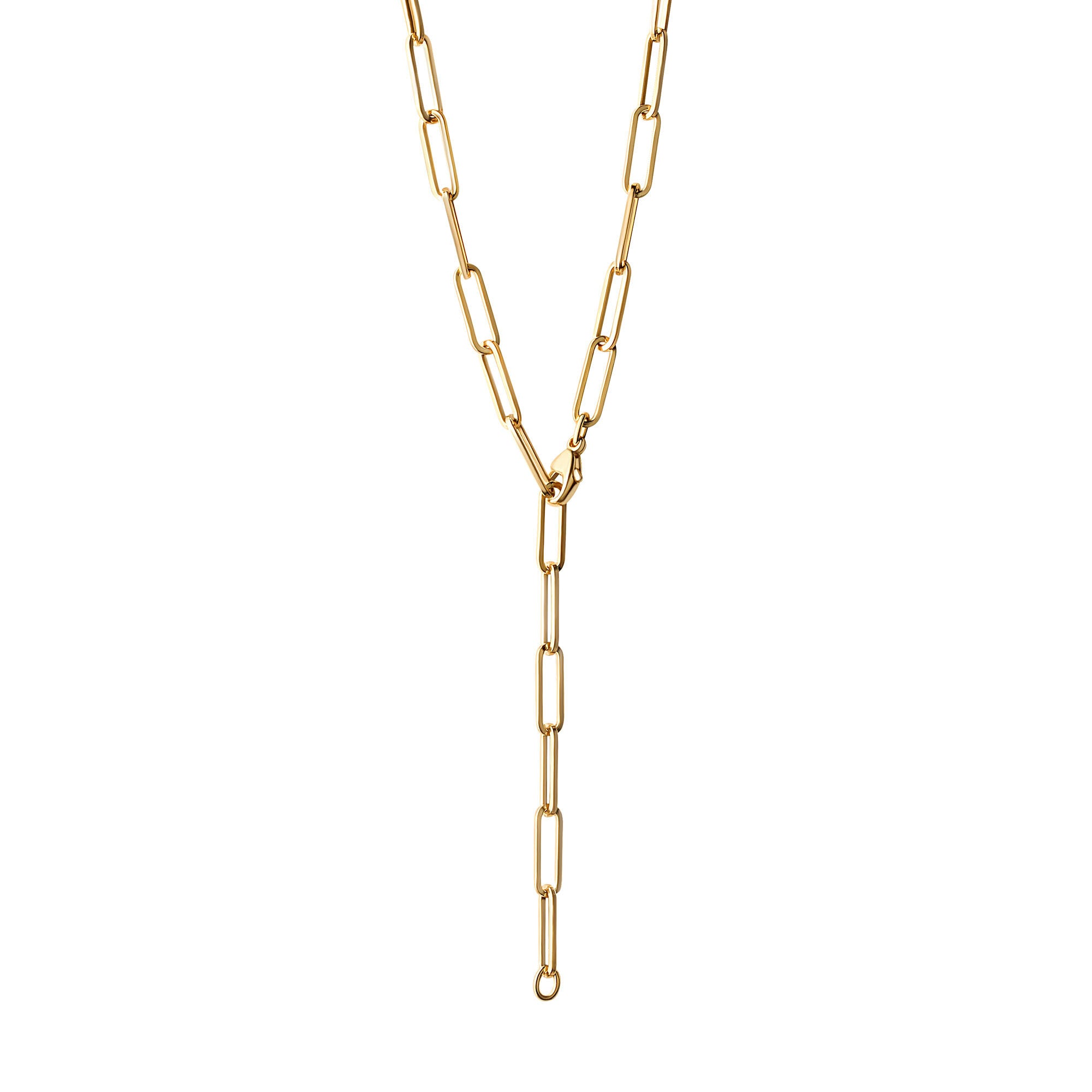 Collier 925/- Sterling Silber vergoldet Gliederkette 60 cm