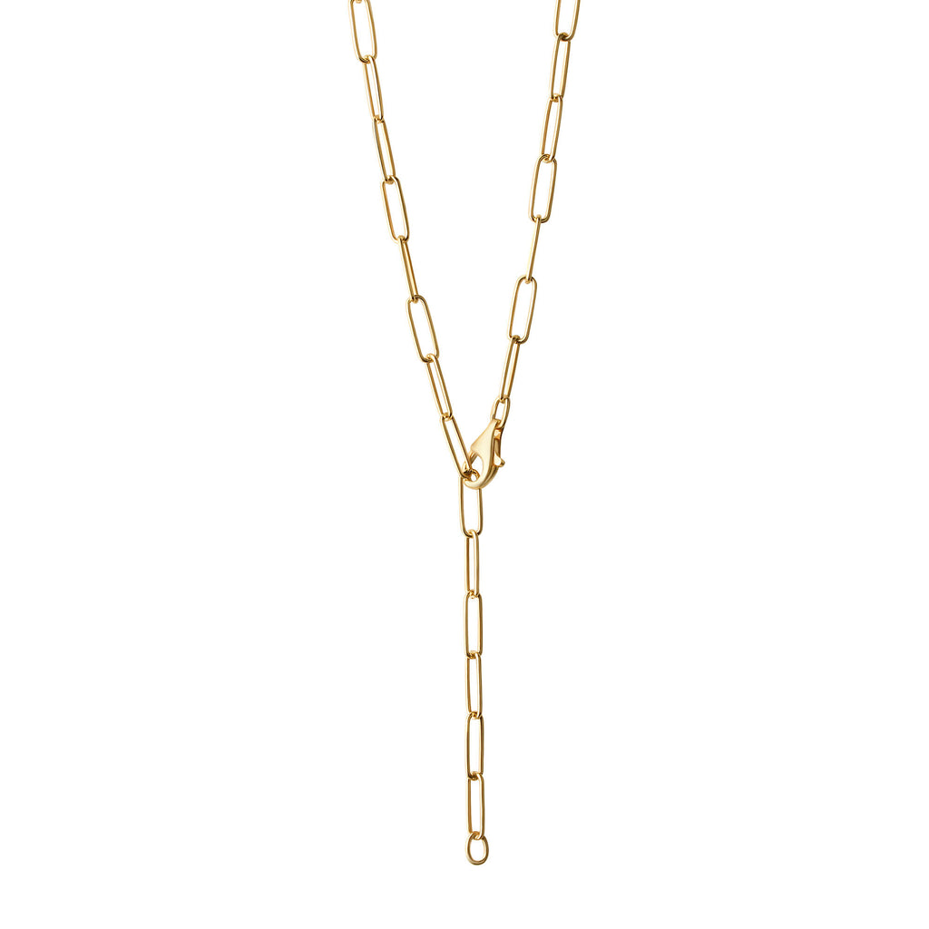 Collier 925/- Sterlingsilber vergoldet Gliederkette glanz 50 cm
