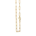 Collier 925/- Sterlingsilber vergoldet Gliederkette glanz 60 cm