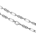 Collier 925/- Sterling Silber weiß Fantasiekette 60 cm