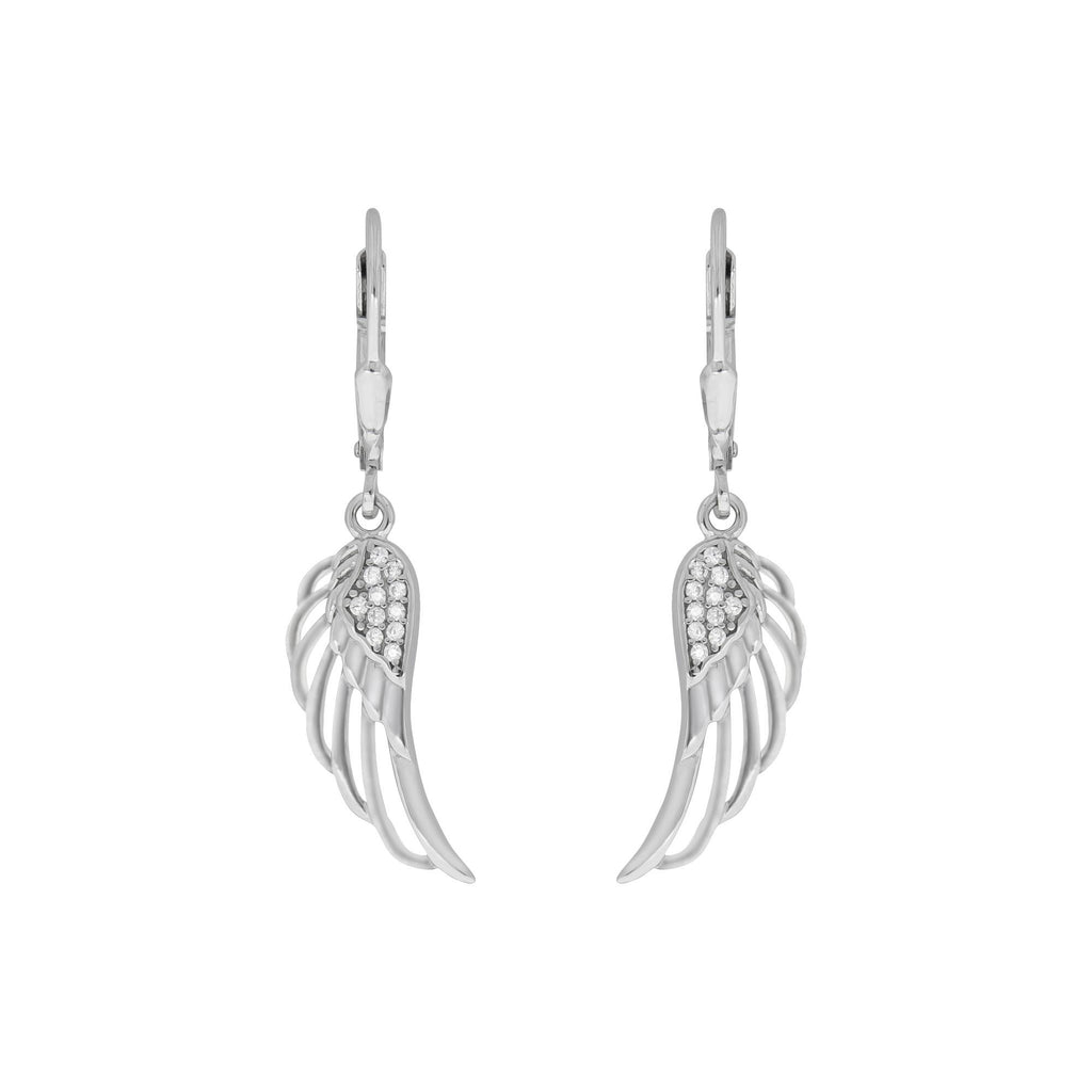 Ohrhänger 925/- Sterling Silber rhodiniert Zirkonia