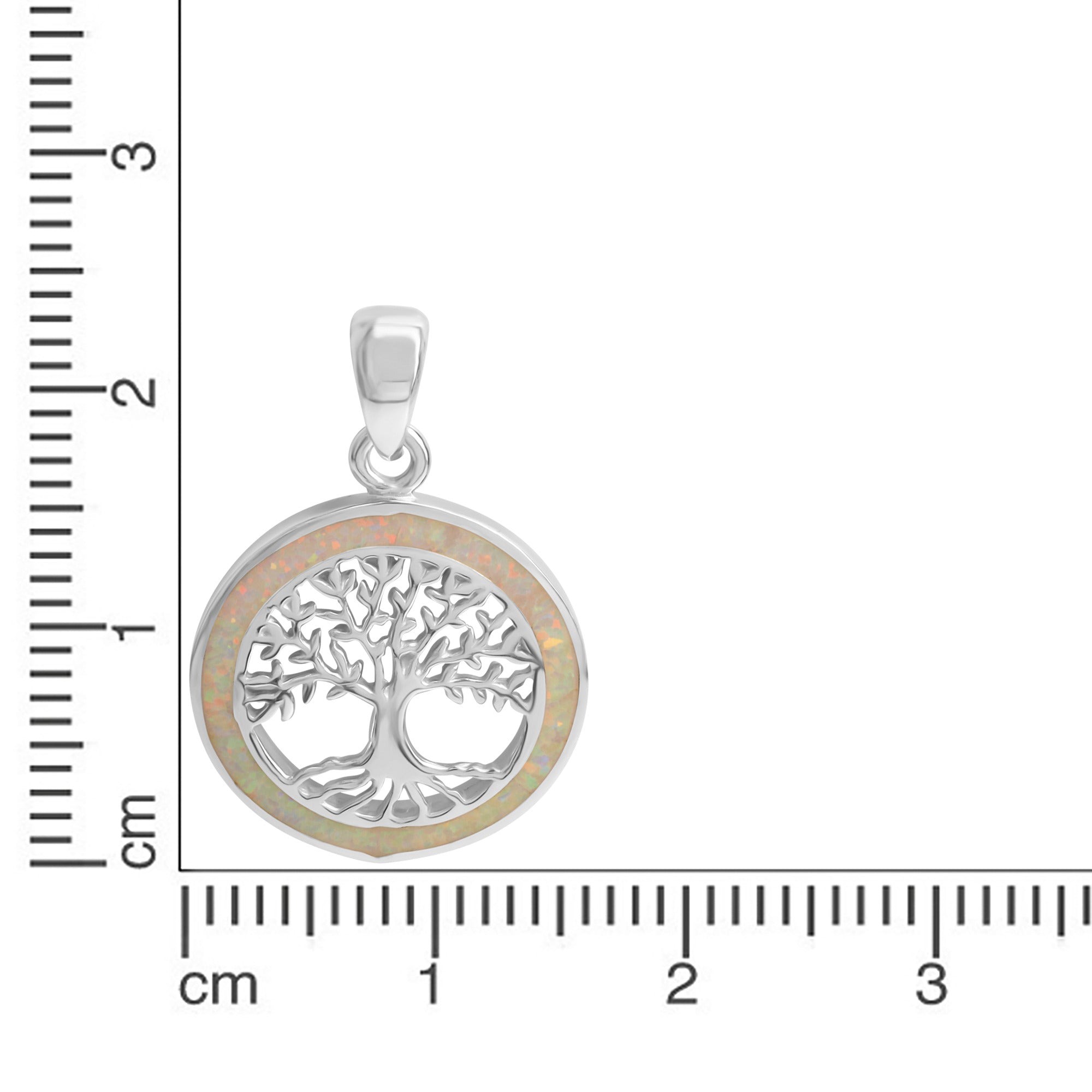 Anhänger 925/- Sterling Silber rhodiniert synth. Opal weiß