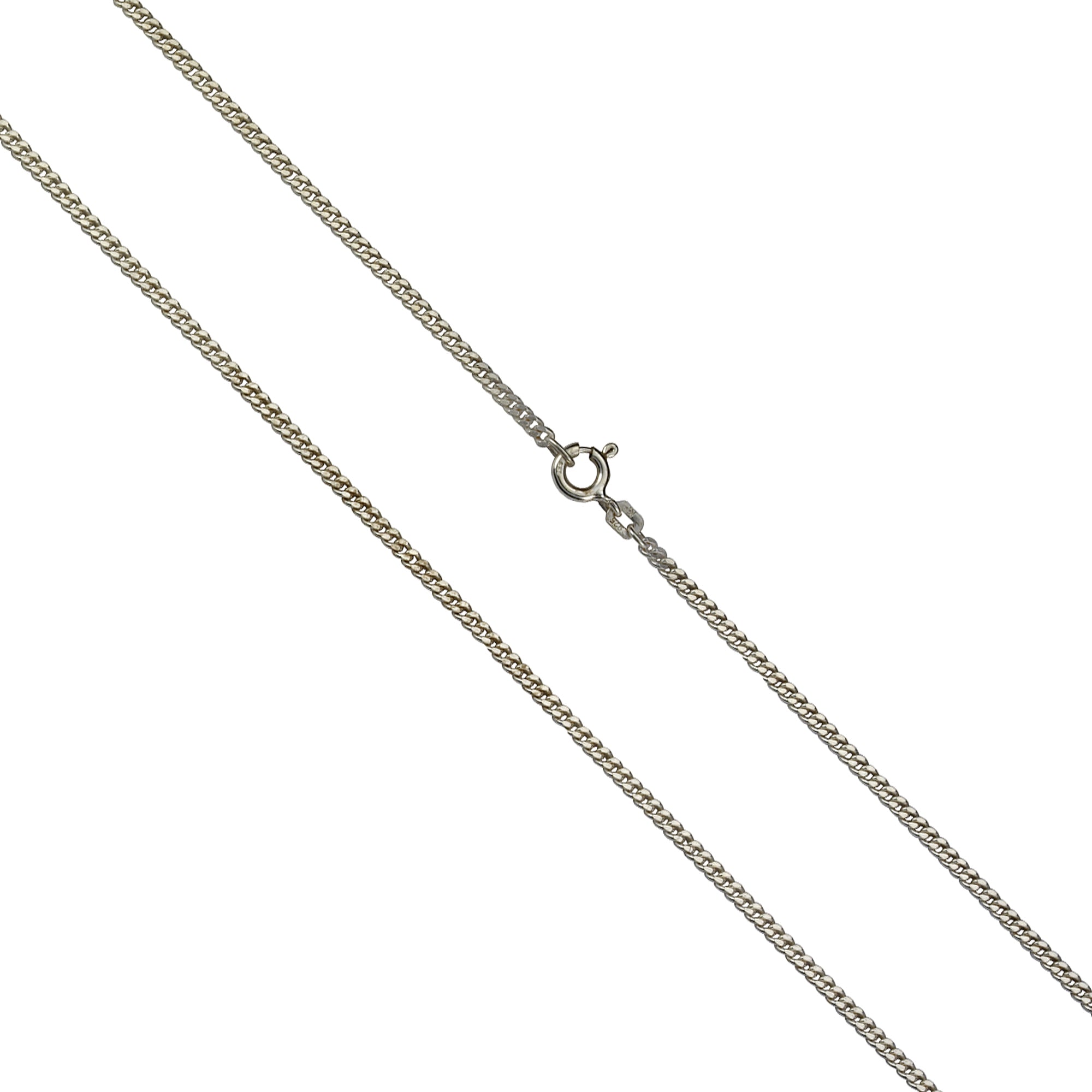 Kette 925/-Sterling Silber Panzerkette diamantiert rhodiniert 70 cm