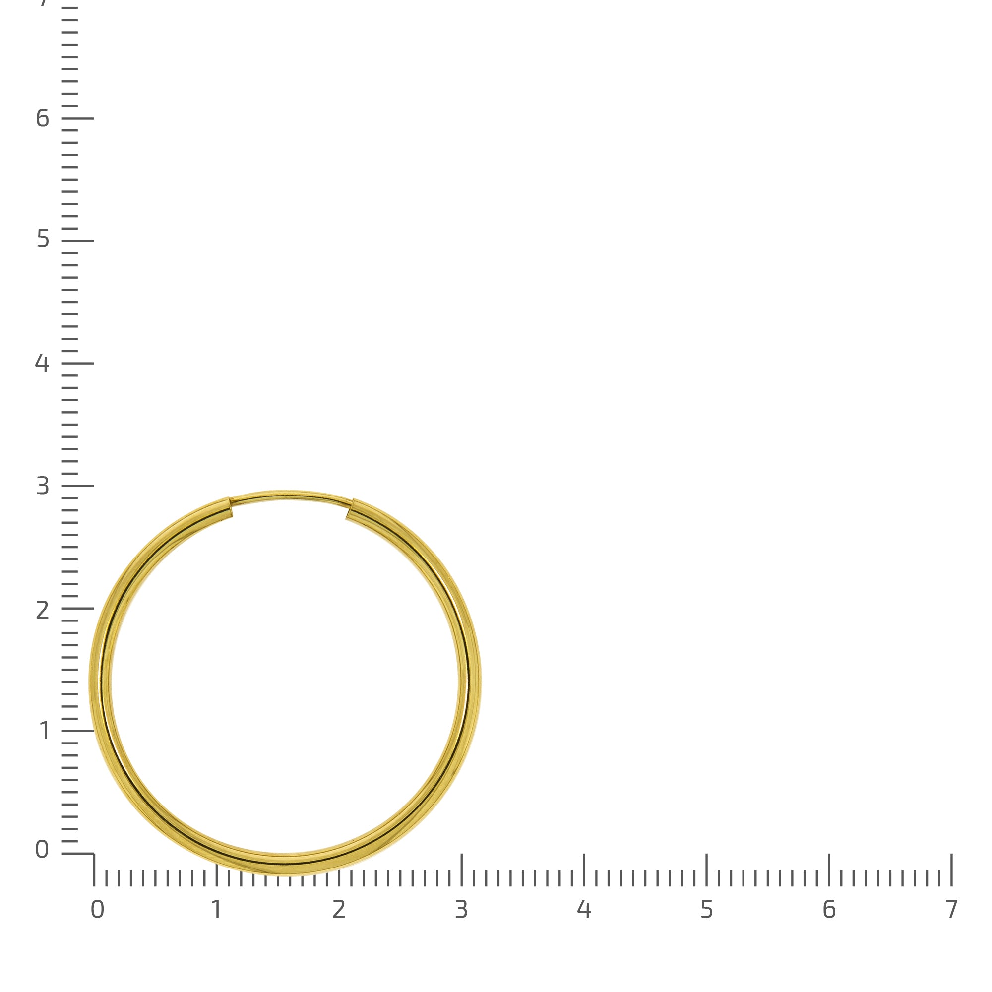 Creolen 333/- Gelbgold glanz 30mm