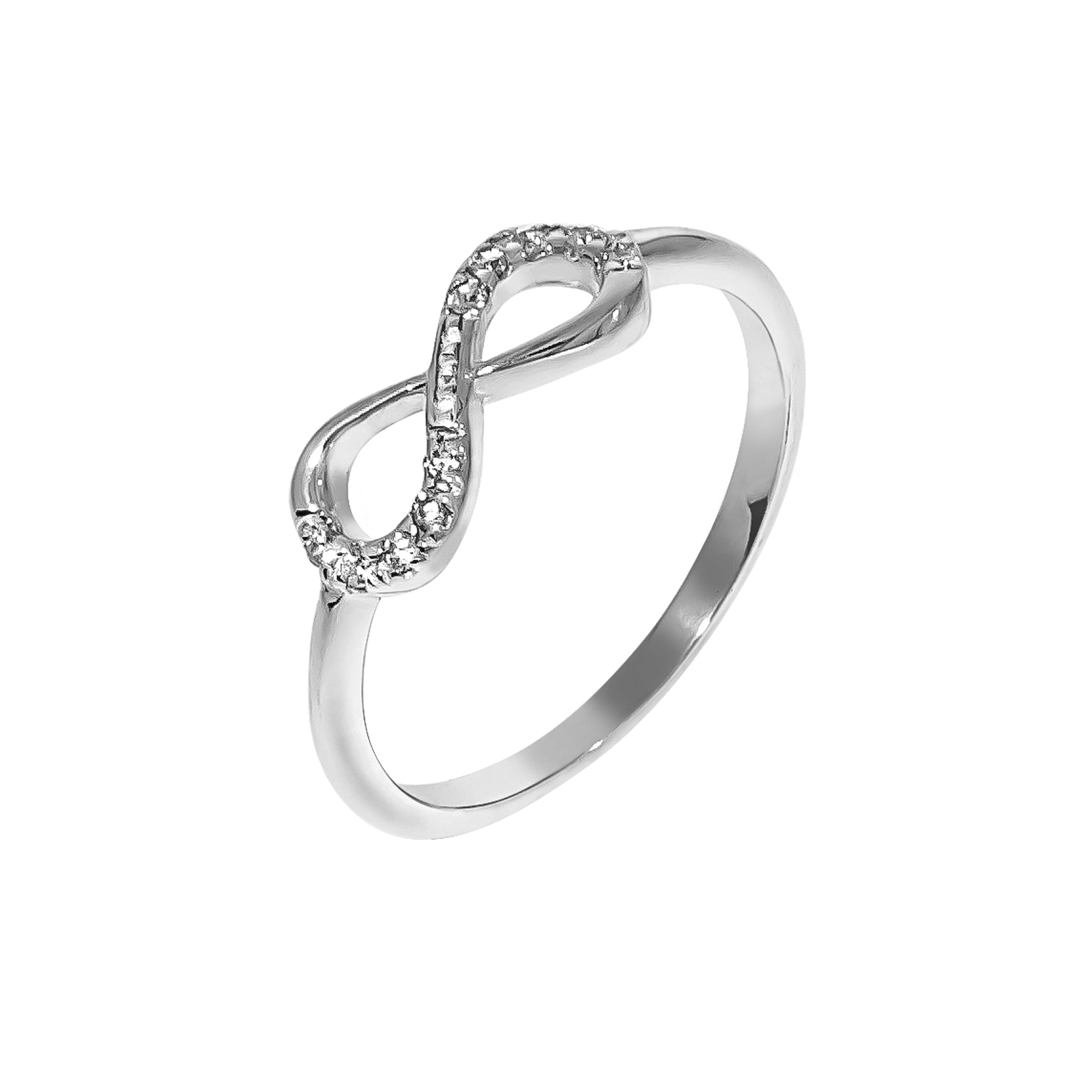 Ring 925/- Sterling Silber Infinity Zirkonia