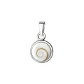 Anhänger 925/- Sterling Silber Muschel weiß